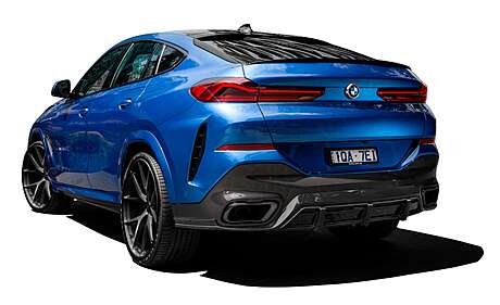 Rear Bumper Diffuser Renegade Design Punisher Lights BMW X6 G06 2019-2023