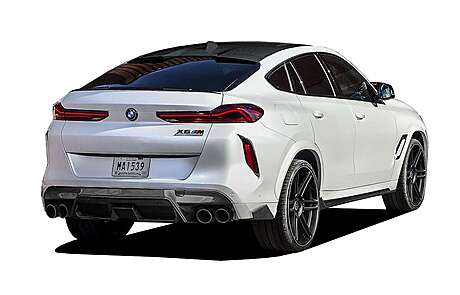 Rear Bumper Air Vent Trims Renegade Design BMW X6M F96 2020-2023