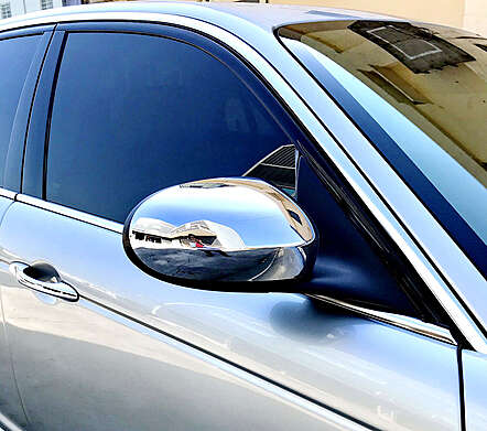 Chrome Mirror Cover IDFR 1-JR820-03C Jaguar X-J8 2004-2007