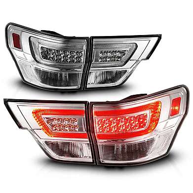 Tail Lights LED Chrome Anzo 311441 Jeep Grand Cherokee 2011-2013