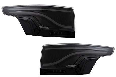 Glohh LED LightBar Taillights suitable for Range Rover Sport L494 (2013-up) GL-5X Smoke High Gloss Black Trim