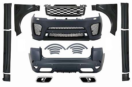 Complete Body Kit suitable for Range Rover Sport L494 (2013-2017) Conversion to 2019 SVR Design