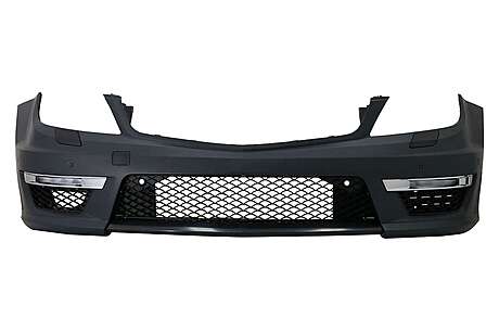 Front Bumper suitable for Mercedes C-Class W204 S204 C204 (2007-2015) Facelift C63 Design