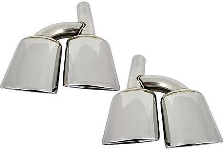 Exhaust Muffler Tips suitable for Mercedes W204 W211 W203 R171 W219 W221 W463 C63 E63 S63 G63 Design