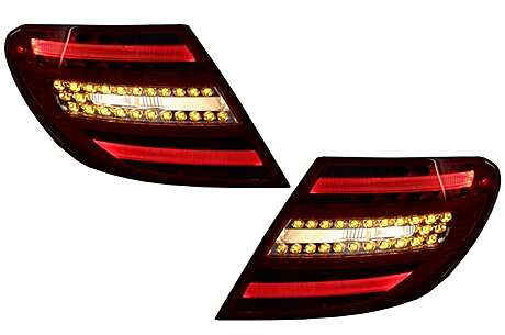 Full LED Taillights suitable for Mercedes C-Class W204 (2007-2012) Facelift Design