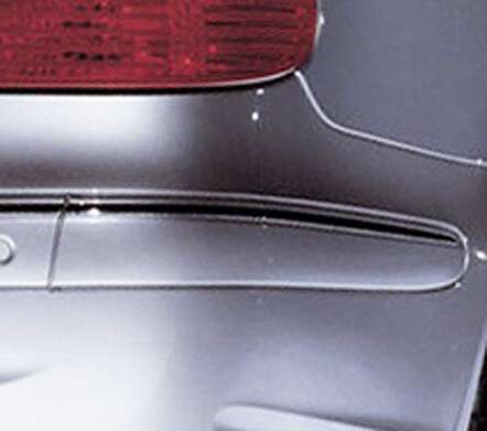 Moldura de parachoques trasero cromado lado derecho IDFR 1-MB205-12RC para Mercedes Benz W211 Clase E 2006-2009