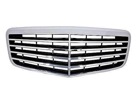 Front Grille suitable for Mercedes E-Class W211 Facelift (2006-2009) Design