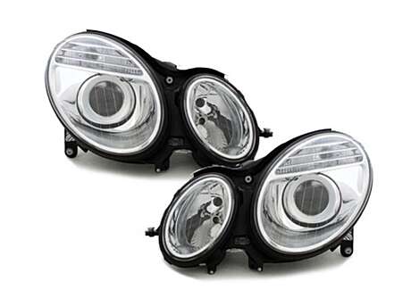 Xenon Headlights suitable for Mercedes E-Class W211 (03.2002-04.2006) Chrome