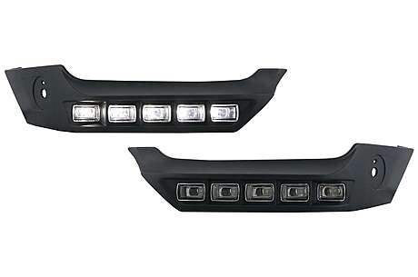 Front Bumper Spoiler LED DRL Extension suitable for Mercedes G-Class W463 (1989-up)