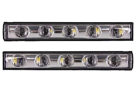 LED DRL Chrome Daytime Running Lights suitable for Mercedes G-Class W463 (1989-up) G65 Design