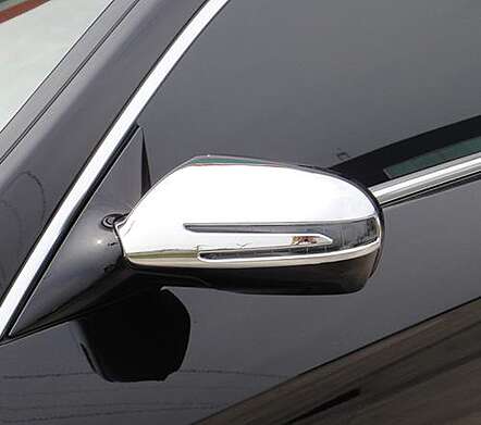 Tapas de espejo cromadas IDFR 1-MB190-04C para Mercedes-Benz C219 CLS Class 2009-2011
