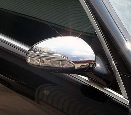 Tapas de espejo cromadas IDFR 1-MB604-07C para Mercedes Benz W221 Clase S 2005-2009
