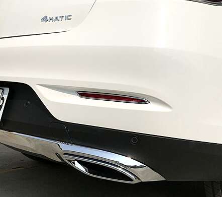 Reflectores de parachoques trasero cromados IDFR 1-MB355-09C para Mercedes-Benz C292 GLE Coupe 2015-2020