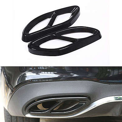 Black Muffler Trims AMG Style Mercedes-Benz GLE-Coupe C292 2015-2020