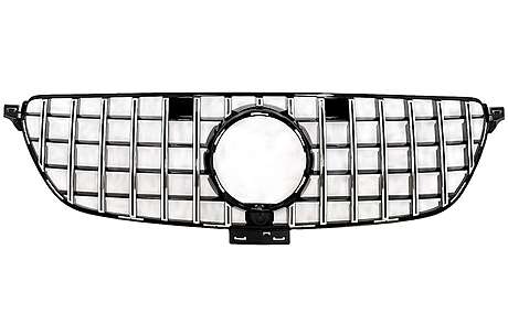 Front Grille suitable for Mercedes GLE Coupe C292 (2015-2018) GT-R Panamericana Design Chrome