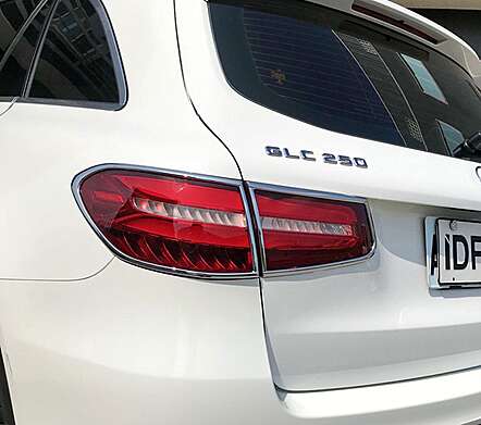Chrome Tail Lights Overlays IDFR 1-MB332-02C Mercedes Benz X253 GLC Class 2015-2020