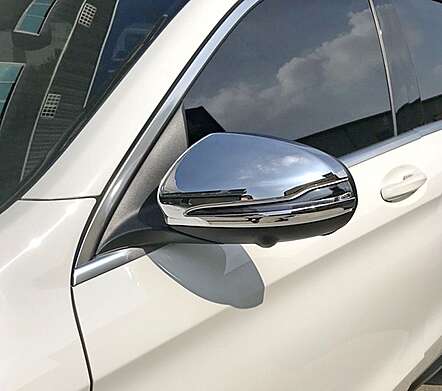 Chrome Mirror Cover IDFR 1-MB332-04C Mercedes Benz X253 GLC Class 2015-2020