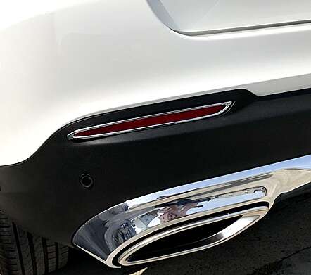 Chrome Rear Bumper Trims IDFR 1-MB332-09C Mercedes Benz X253 GLC Class 2015-2020