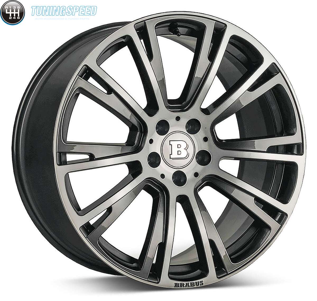 Llanta Monoblock R Liquid Titanium R20x9,5 Brabus para Mercedes GLC ...