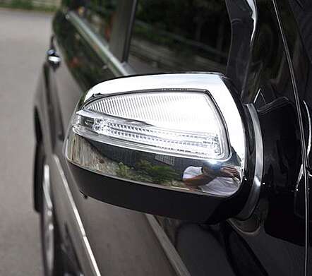 Chrome Mirror Cover IDFR 1-MB402-05C Mercedes-Benz W164 2009-2011