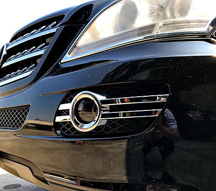 Chrome Fog Lights Cover IDFR 1-MB401-06C Mercedes-Benz W164 2005-2008