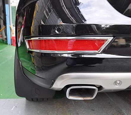 Chrome Rear Bumper Lamp Rim IDFR 1-MB402-10C Mercedes-Benz W164 2009-2011