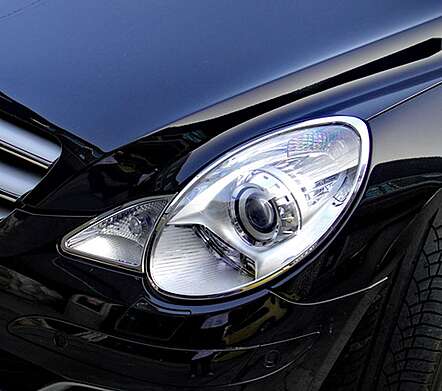 Chrome Headlights Trims IDFR 1-MB500-01C Mercedes-Benz W251 R-Class 2006-2010