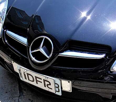 Chrome Grill Plate Trims IDFR 1-MB681-07C Mercedes Benz SLK R171 2004-2008
