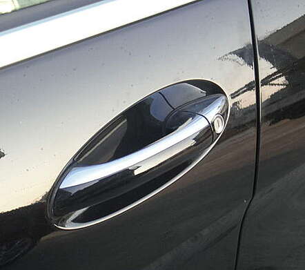 Embellecedores de tiradores de puerta cromados IDFR 1-MB002-07C para Mercedes Benz W169 Clase A 2004-2011