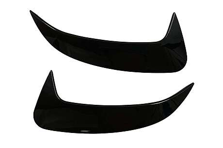 Rear Bumper Flaps Flics Side Fins suitable for MERCEDES A Class W177 (04.2018-up) Hatchback A35 Design Black Edition