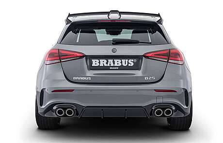 Silenciador (con ajuste de nivel de sonido) Brabus 177-670-25-B para Mercedes A W177 (original, Alemania)