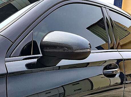 Tapas de retrovisores Carbon Look IDFR 1-MB005-04CN para Mercedes-Benz W177 Clase A 2018-2023