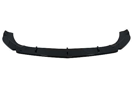 Front Bumper Spoiler Lip suitable for Mercedes A-Class W177 V177 Sport-Line / A35 (2018-Up) Piano Black