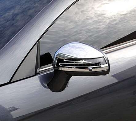 Tapas de retrovisores cromadas IDFR 1-MB682-04C para Mercedes-Benz R172 SLK Class 2011-2015