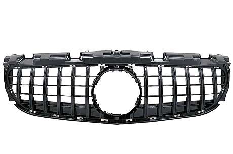 Front Grille suitable for Mercedes SLC-Class R172 Facelift (2016-2019) GT-R Panamericana Design Piano Black