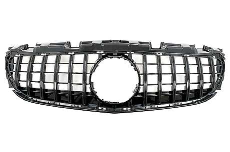Front Grille suitable for Mercedes SLC-Class R172 Facelift (2016-2019) GT-R Panamericana Design Piano Black