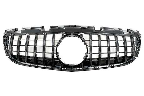 Front Grille suitable for Mercedes SLC-Class R172 Facelift (2016-2019) GT-R Panamericana Design Piano Black