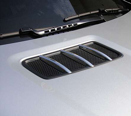 Tapas para tomas de aire en el capó cromadas IDFR 1-MB321-04C para Mercedes-Benz X166 GL 2012-2016