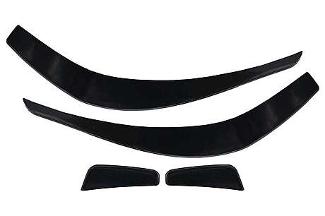 Front Bumper Splitters Fins Aero suitable for Mercedes CLA W117 C117 X117 (2013-2016) CLA45 Design