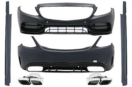 Complete Body Kit suitable for Mercedes C-Class W205 Sedan (2014-2020) C63s Edition 1 Design