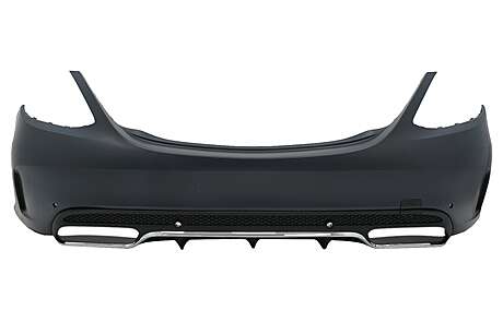 Rear Bumper suitable for Mercedes C-Class W205 Limousine (2014-2020) C63 Design