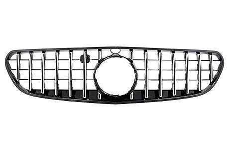 Central Grille suitable for Mercedes S-Class Coupe C217 (2014-2017) Cabrio A217 (2015-2017) GT-R Panamericana Design Chrome