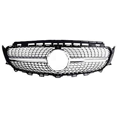 Front Central Grill Diamond Silver Mercedes Benz E Class W213 2016-2019