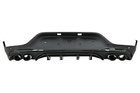 Rear Diffuser with Exhaust Black Muffler Tips suitable for Mercedes GLC Coupe Facelift C253 (2020-up) GLC43 Design Night Package