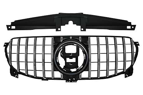 Front Grille suitable for Mercedes GLE W167 V167 C167 Standard Edition 2020-2023 GT-R Panamericana Design Chrome/Black