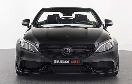 Spoiler de parachoques delantero (carbono) Brabus para Mercedes C Coupe (C205) (original, Alemania)