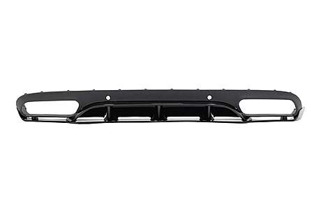 Rear Bumper Valance Diffuser suitable for Mercedes C-Class C205 A205 Coupe Cabriolet (2014-2019) C63 Edition 1 Design Piano Black