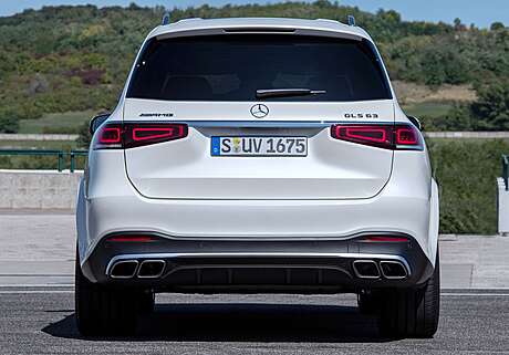 Rear Bumper Diffuser with Muffler Tips GLS63 AMG Mercedes GLS X167