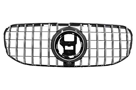 Front Grille suitable for Mercedes GLS SUV X167 (2019-2022) GT-R Panamericana Design Chrome