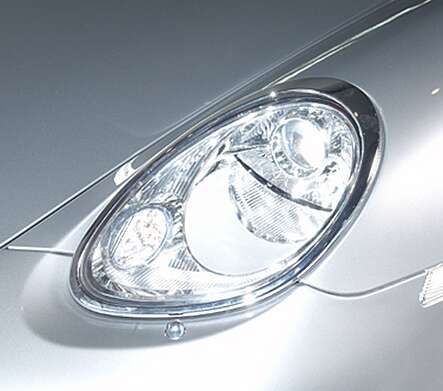 Cubiertas de faro cromadas IDFR 1-PS101-01C para Porsche Boxster S 2005-